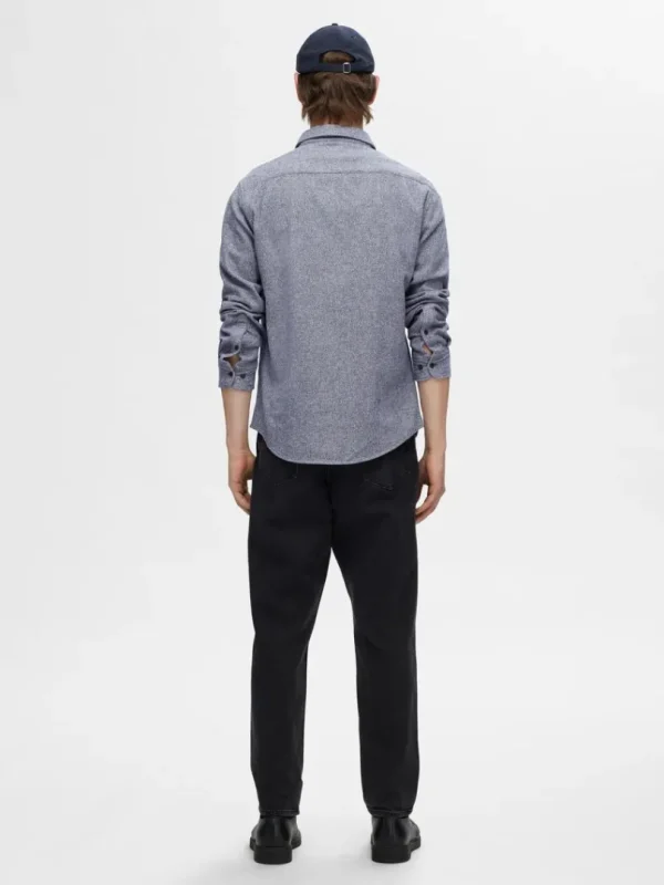 Skjorter>SELECTED 100% BOMULD FLANNEL-SKJORTE Blue