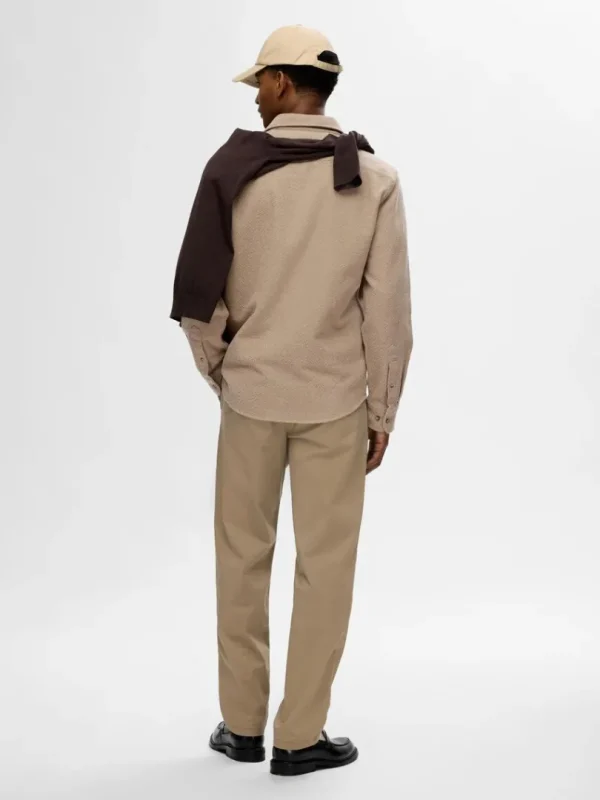 Skjorter>SELECTED 100% BOMULD FLANNEL-SKJORTE Beige