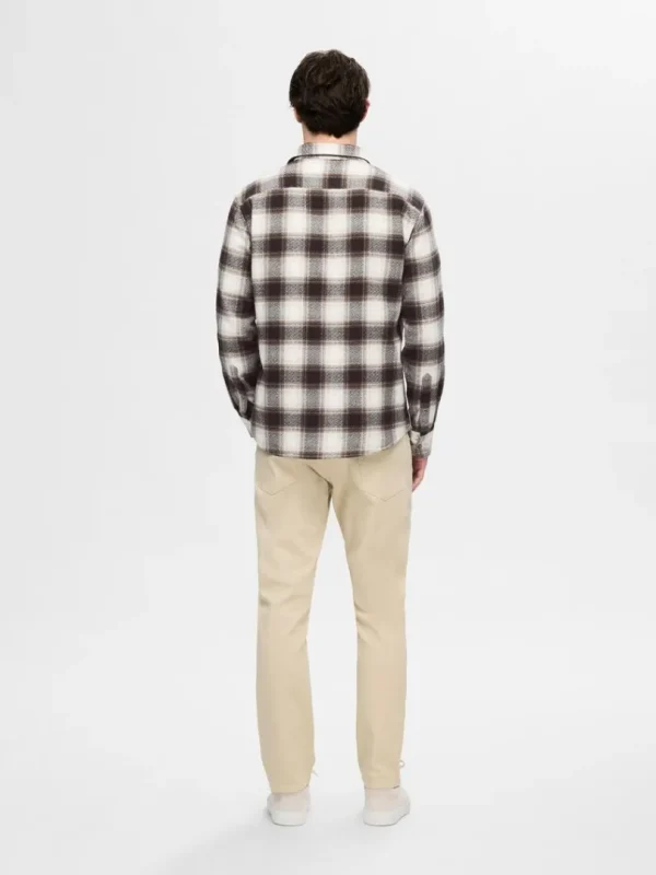 Skjorter>SELECTED 100% BOMULD FLANNEL-SKJORTE Brown
