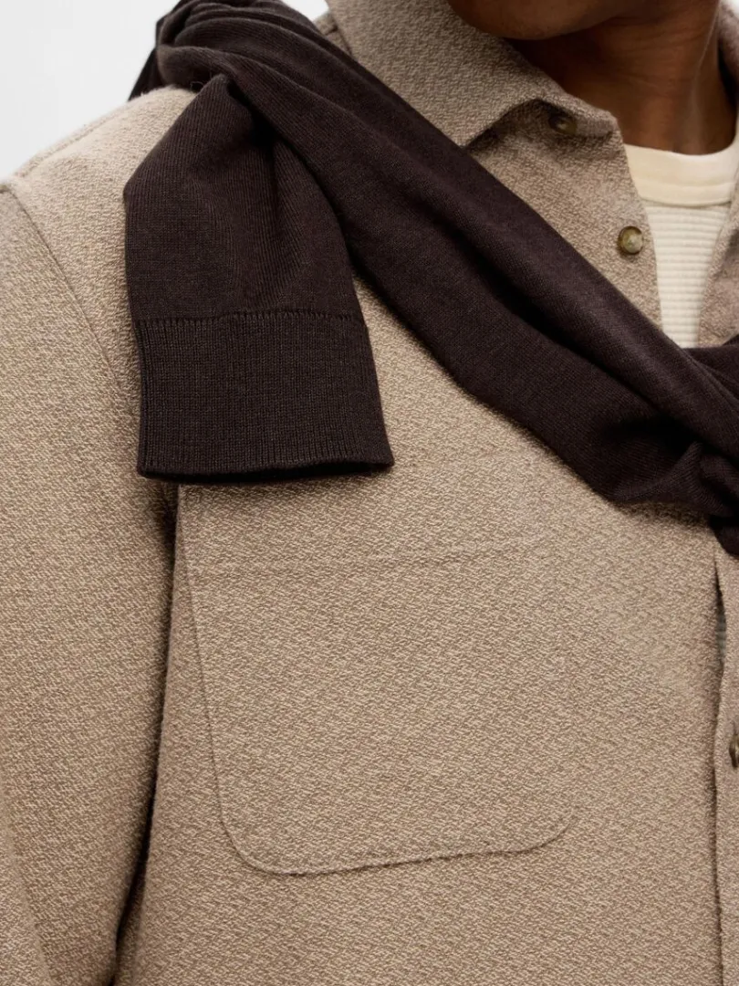 bomuld_flannelskjorte_5-3.webp Skjorter>SELECTED 100% BOMULD FLANNEL-SKJORTE Beige