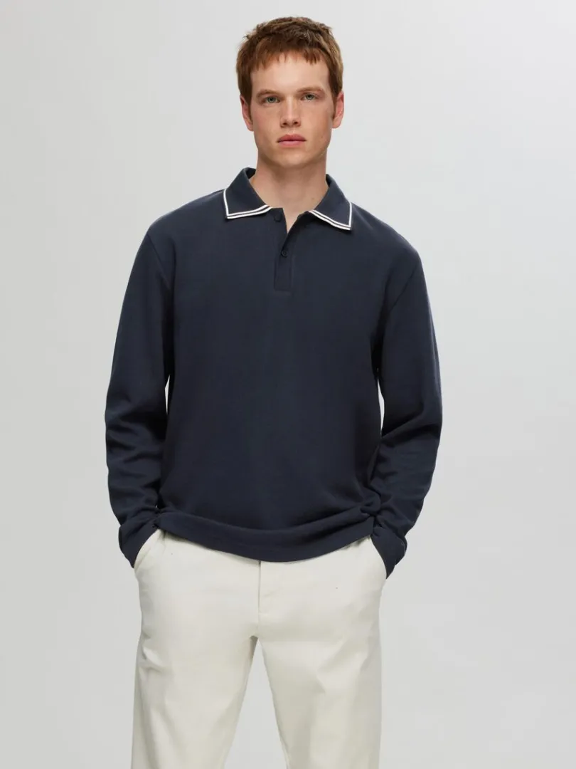 bomuld_langrmet_polo_0-1.webp Poloer>SELECTED 100% BOMULD LANGÆRMET POLO Blue