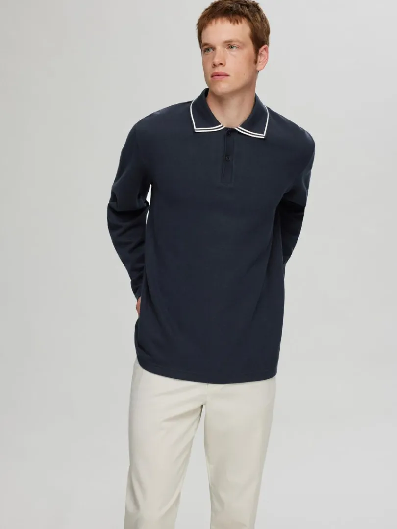 bomuld_langrmet_polo_2-1.webp Poloer>SELECTED 100% BOMULD LANGÆRMET POLO Blue