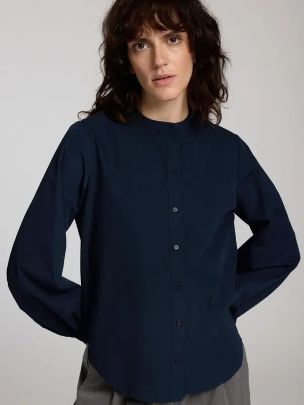 Skjorter>SELECTED 100% BOMULD LANGÆRMET SKJORTE Blue
