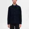 Overtøj | Skjorter>SELECTED 100% BOMULD OVERSHIRT Blue