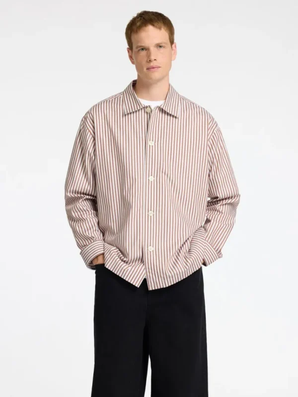 Skjorter | Overtøj>SELECTED 100% BOMULD OVERSHIRT Brown