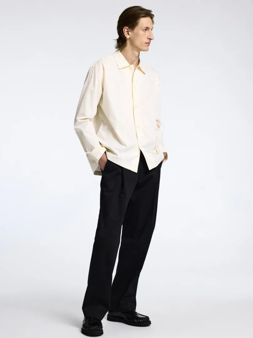 bomuld_overshirt_3-3.webp Overtøj | Skjorter>SELECTED 100% BOMULD OVERSHIRT Beige