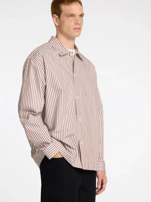 Skjorter | Overtøj>SELECTED 100% BOMULD OVERSHIRT Brown