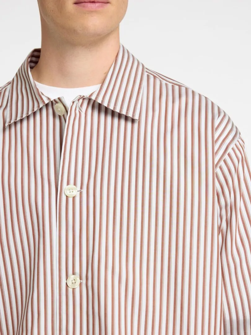 bomuld_overshirt_5.webp Skjorter | Overtøj>SELECTED 100% BOMULD OVERSHIRT Brown