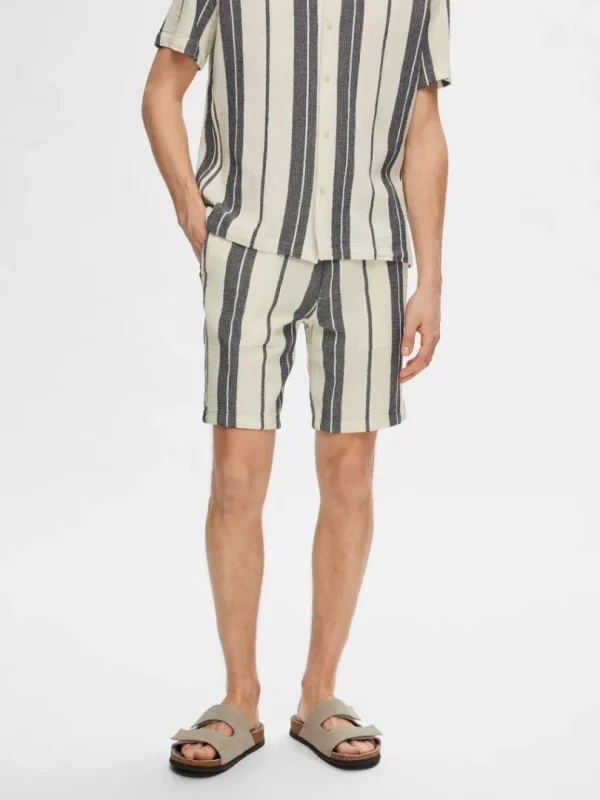 Shorts>SELECTED BOMULD SHORTS White