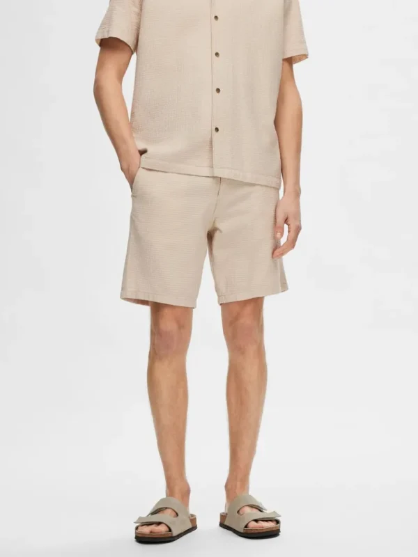 Shorts>SELECTED BOMULD SHORTS Beige