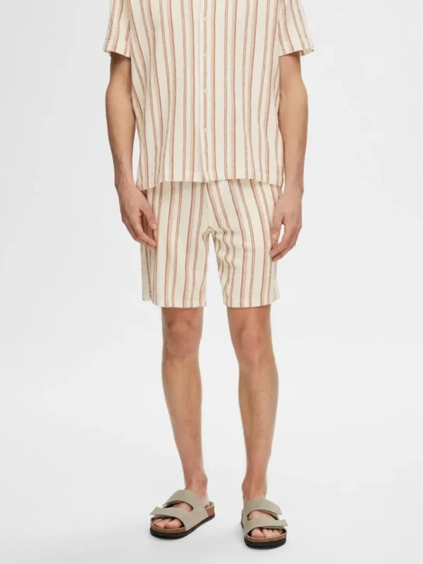 Shorts>SELECTED BOMULD SHORTS Beige