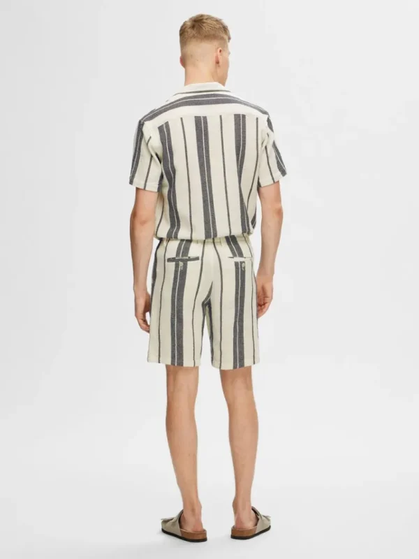 Shorts>SELECTED BOMULD SHORTS White