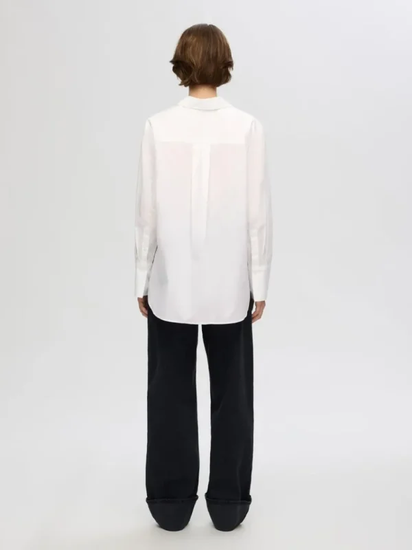 Skjorter>SELECTED 100% BOMULD SKJORTE White
