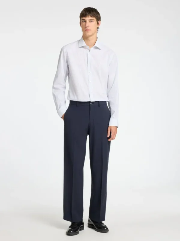 Skjorter>SELECTED 100% BOMULD SLIM FIT SHIRT White