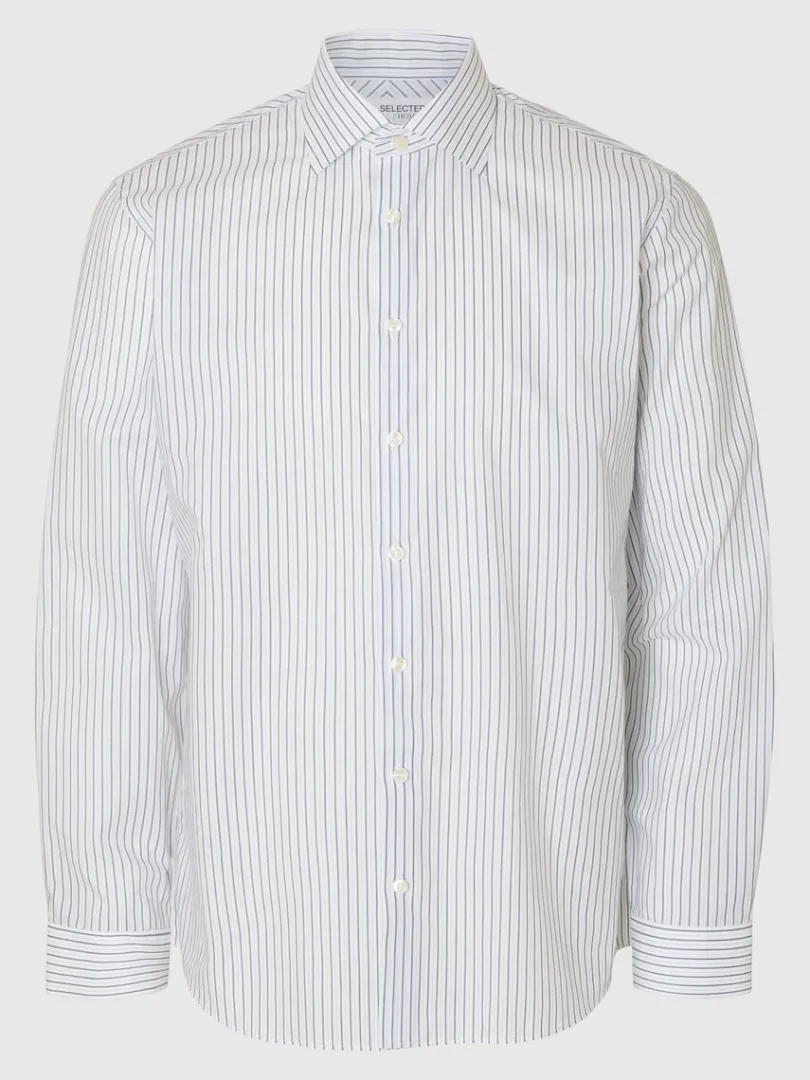 bomuld_slim_fit_shirt_4.webp Skjorter>SELECTED 100% BOMULD SLIM FIT SHIRT White