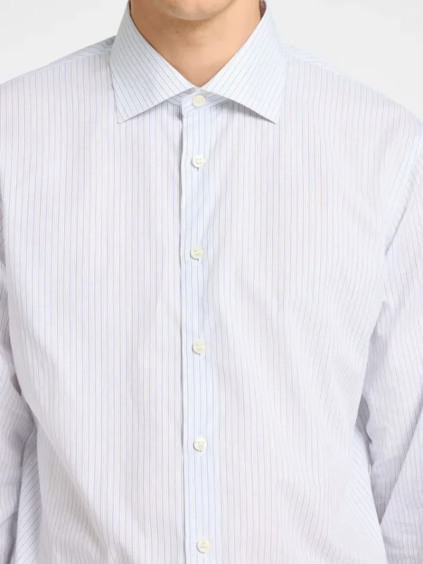 Skjorter>SELECTED 100% BOMULD SLIM FIT SHIRT White