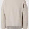 Strik>SELECTED 100% BOMULD SWEATER MED RUND HALS Beige