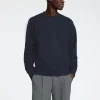 Hættetrøjer & Sweatshirts>SELECTED 100% BOMULD SWEATSHIRT Blue