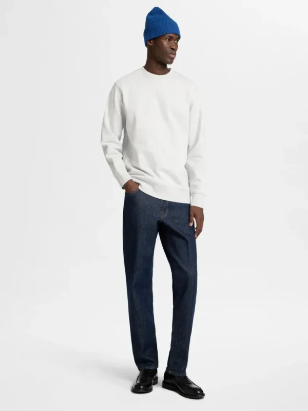 Hættetrøjer & Sweatshirts>SELECTED 100% BOMULD SWEATSHIRT Grey
