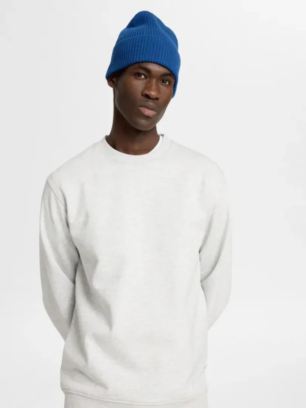 Hættetrøjer & Sweatshirts>SELECTED 100% BOMULD SWEATSHIRT Grey