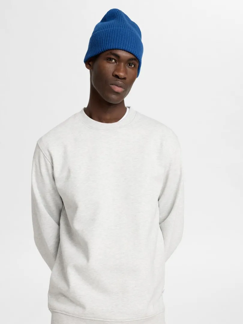 bomuld_sweatshirt_4-1.webp Hættetrøjer & Sweatshirts>SELECTED 100% BOMULD SWEATSHIRT Grey