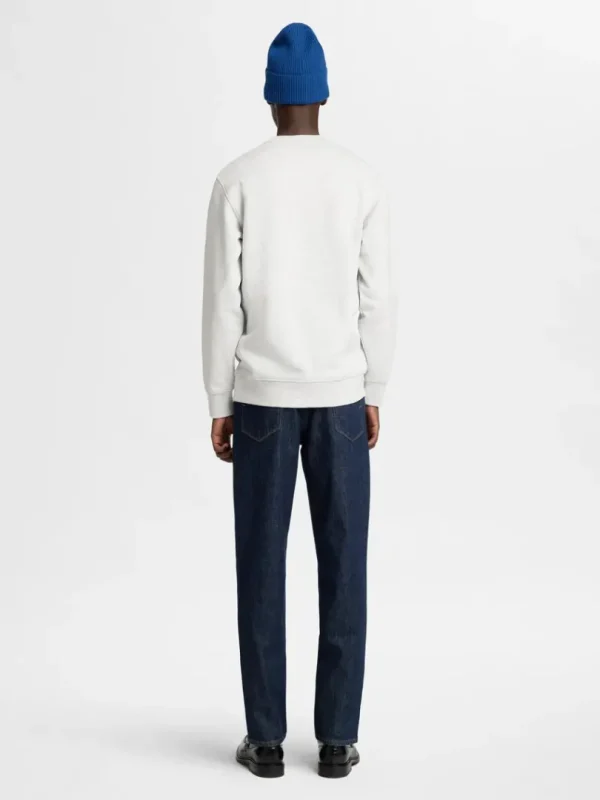 Hættetrøjer & Sweatshirts>SELECTED 100% BOMULD SWEATSHIRT Grey