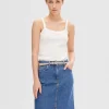 Toppe Og Bluser>SELECTED BOMULD TANKTOP White