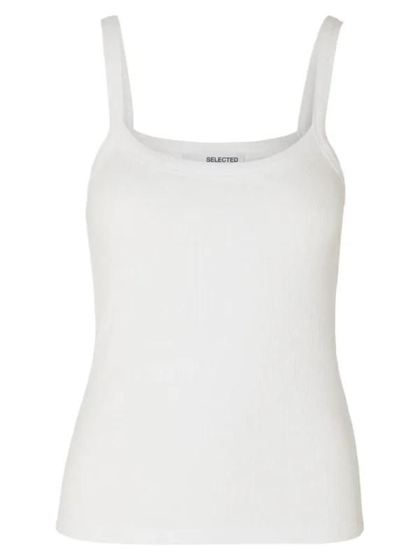 Toppe Og Bluser>SELECTED BOMULD TANKTOP White
