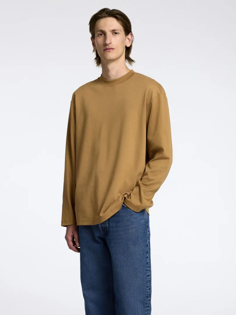 bomuld_top_med_lange_rme_0-2.webp T-shirts>SELECTED 100% BOMULD TOP MED LANGE ÆRMER Orange