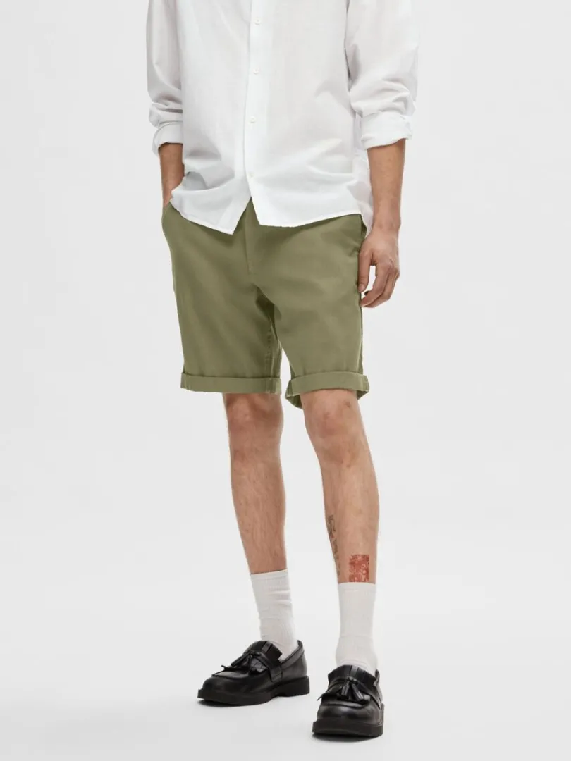 bomuldsflex_shorts_0-5.webp Shorts>SELECTED BOMULDSFLEX SHORTS Green