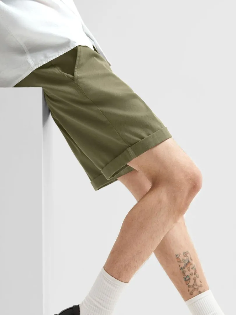 bomuldsflex_shorts_3-5.webp Shorts>SELECTED BOMULDSFLEX SHORTS Green