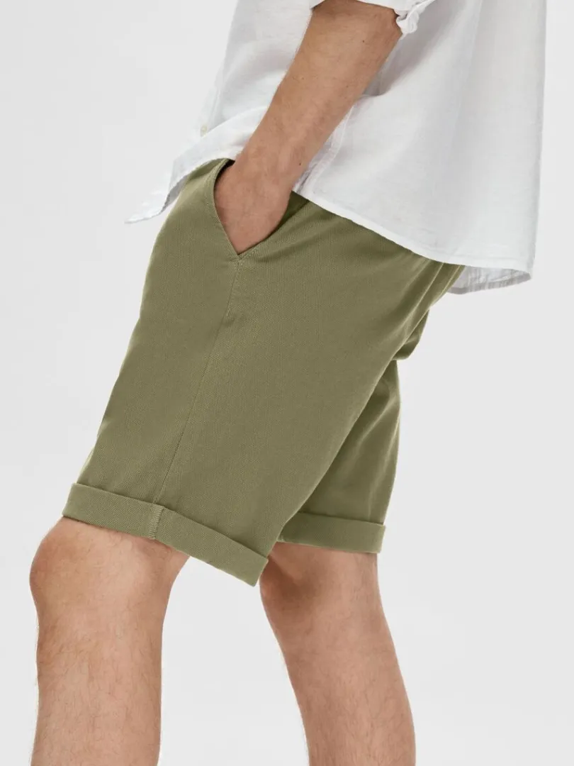 bomuldsflex_shorts_4-3.webp Shorts>SELECTED BOMULDSFLEX SHORTS Green
