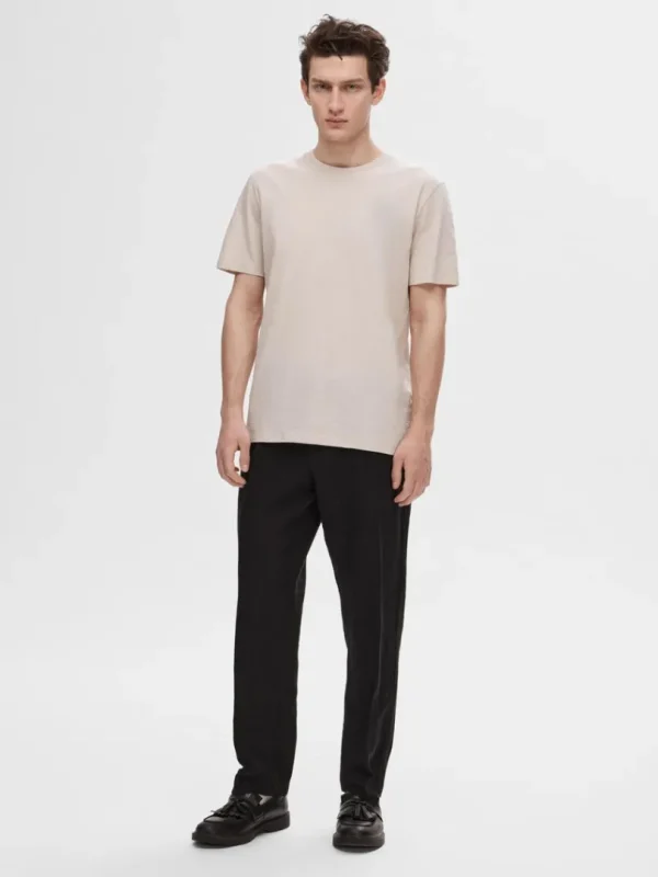 T-shirts>SELECTED BOMULDSSLUB T-SHIRT Beige