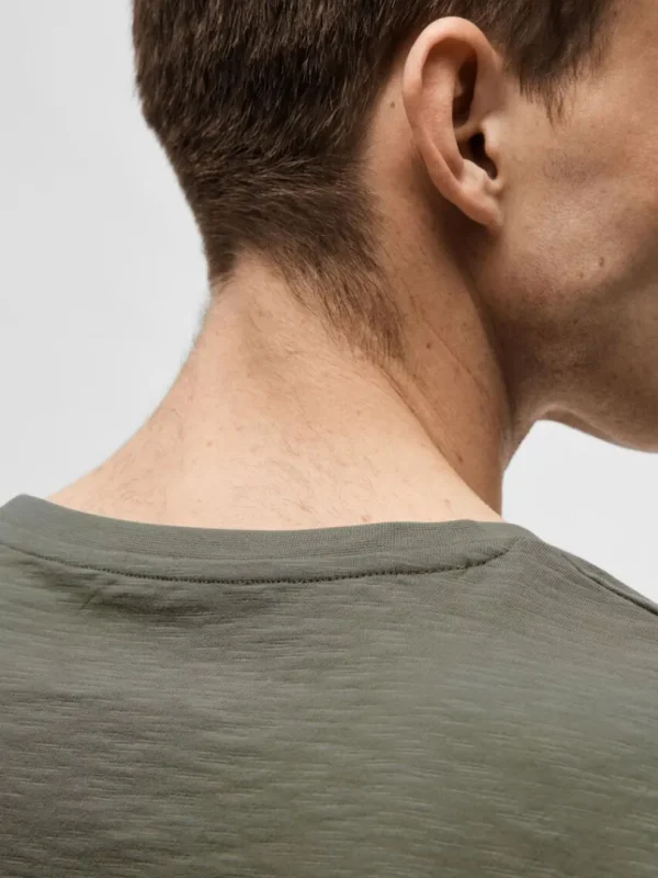 T-shirts>SELECTED BOMULDSSLUB T-SHIRT Green