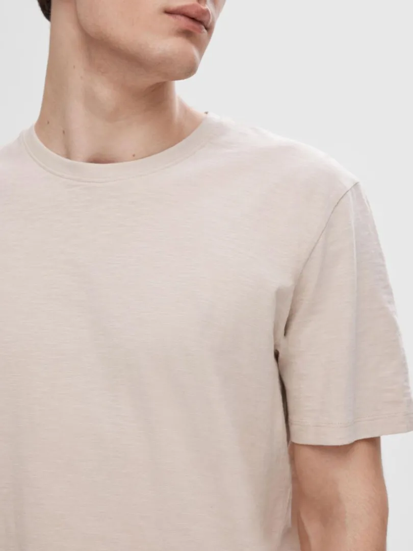 bomuldsslub_tshirt_3.webp T-shirts>SELECTED BOMULDSSLUB T-SHIRT Beige