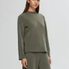 T-shirts>SELECTED BOXY FIT LANGÆRMET T-SHIRT Green