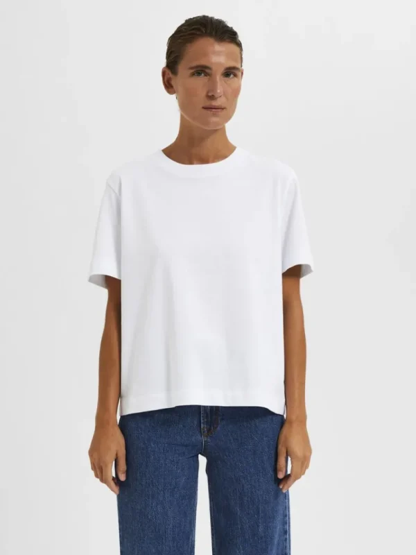 T-shirts>SELECTED BOXY T-SHIRT White