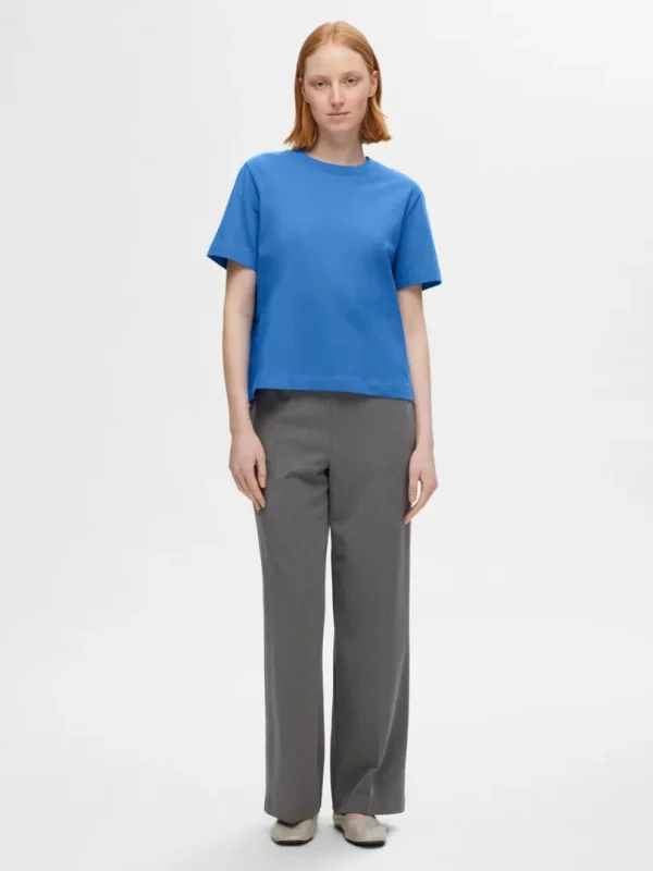 T-shirts>SELECTED BOXY T-SHIRT Blue