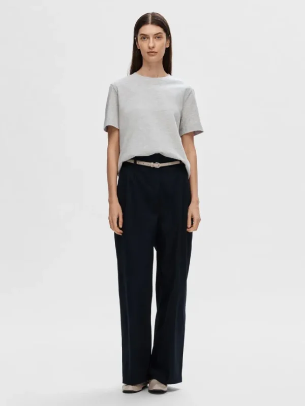 T-shirts>SELECTED BOXY T-SHIRT Grey