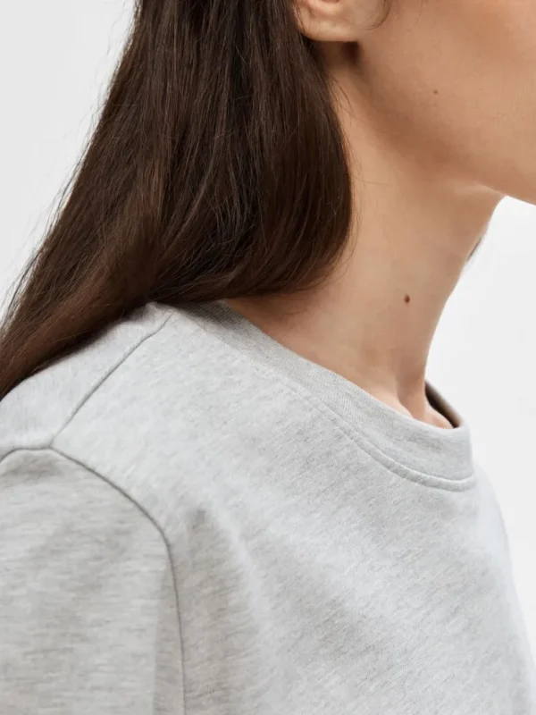 T-shirts>SELECTED BOXY T-SHIRT Grey