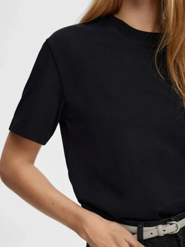 T-shirts>SELECTED BOXY T-SHIRT Black