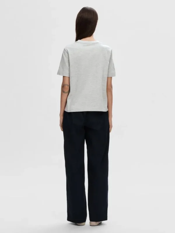 T-shirts>SELECTED BOXY T-SHIRT Grey