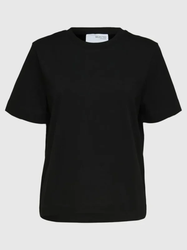 T-shirts>SELECTED BOXY T-SHIRT Black