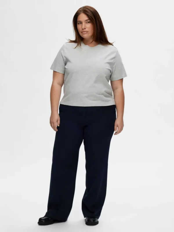 T-shirts>SELECTED BOXY T-SHIRT Grey