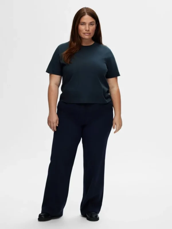 T-shirts>SELECTED BOXY T-SHIRT Blue