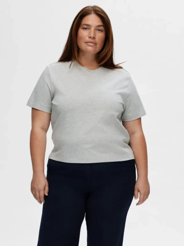 T-shirts>SELECTED BOXY T-SHIRT Grey