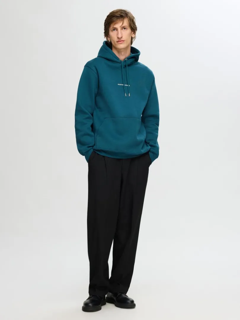 broderet_hoodie_2.webp Hættetrøjer & Sweatshirts>SELECTED BRODERET HOODIE Blue