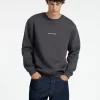 Hættetrøjer & Sweatshirts>SELECTED BRODERET SWEATSHIRT Grey