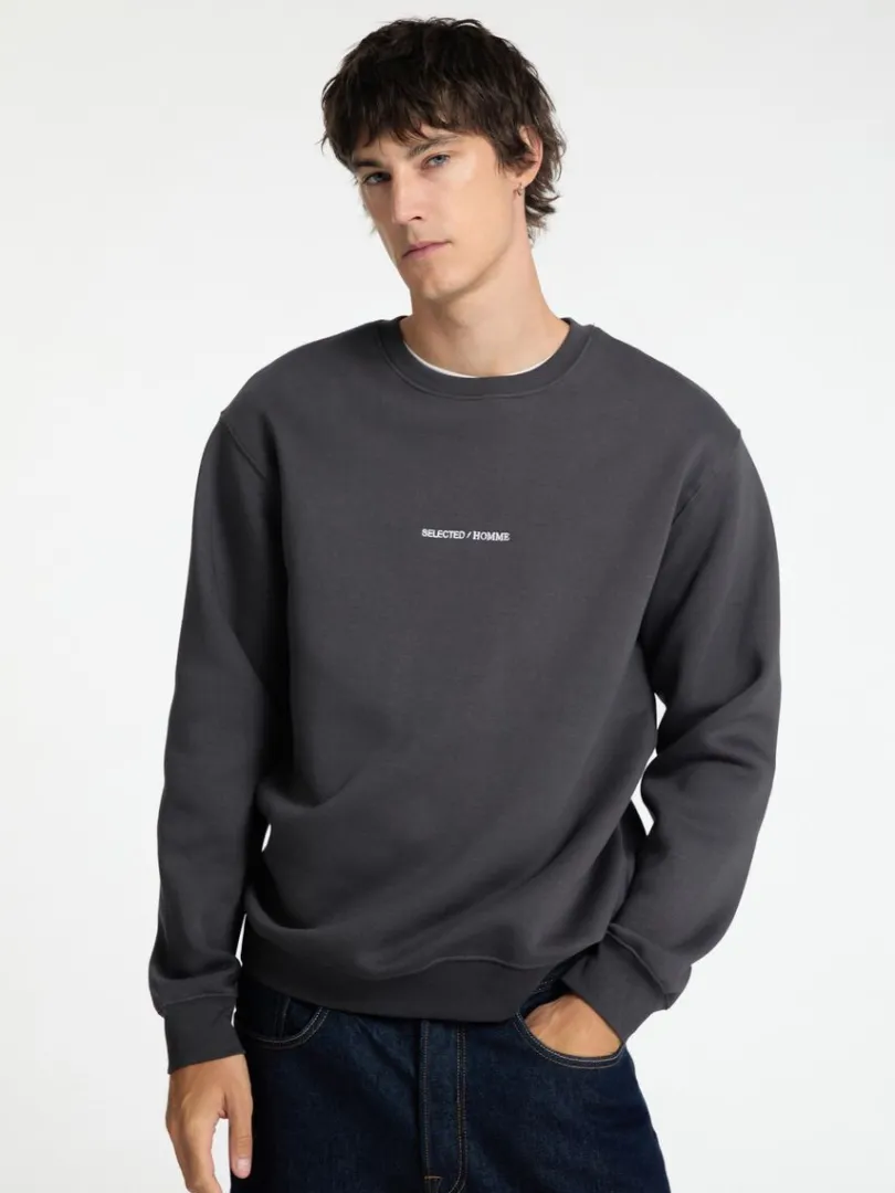 broderet_sweatshirt_3-1.webp Hættetrøjer & Sweatshirts>SELECTED BRODERET SWEATSHIRT Grey