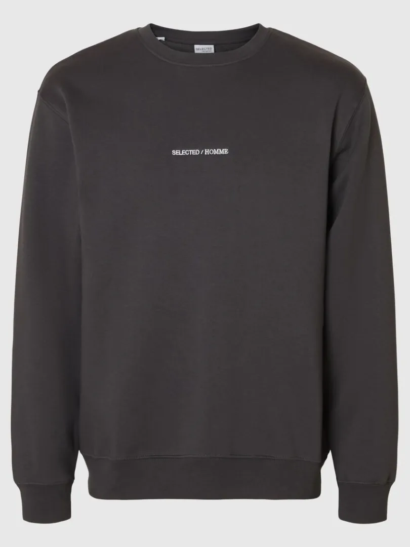 broderet_sweatshirt_4-1.webp Hættetrøjer & Sweatshirts>SELECTED BRODERET SWEATSHIRT Grey